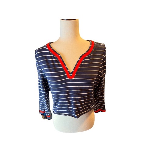 Crop top stile - nautica, 80