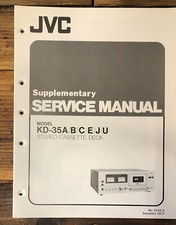JVC KD-35 KD-35A Manuale di servizio cassetta *Originale*