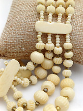 COLLANA ETNICA - GIROCOLLO OSSO INCISO