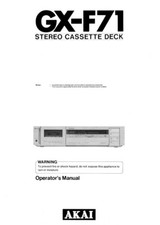 Akai f71 cassette deck - akai,