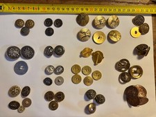 Lotto bottoni metalli vintage nuovi e usati Anni '50-'70