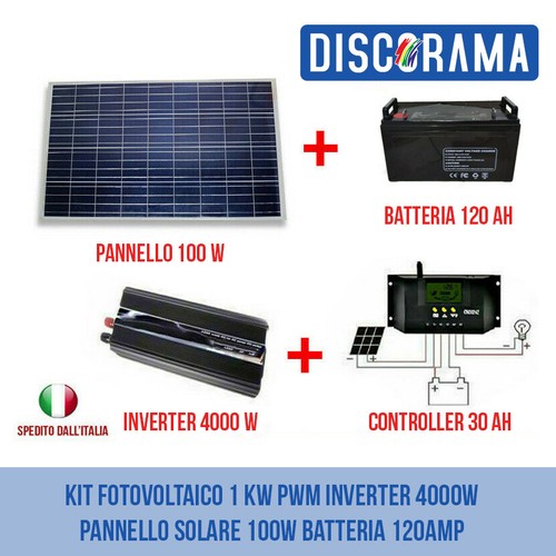 Kit fotovoltaico pwm - kw,
