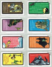 TESSERE TELEFONICHE LA FAVOLA DI PINOCCHIO 8 SCHEDE USATE