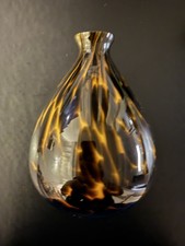 Vaso Di Vetro Anni 70 Maculato 