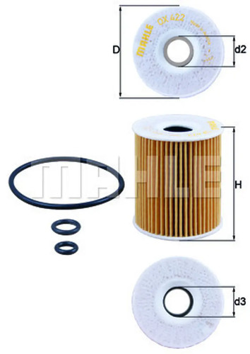 Filtro olio knecht 422d per - filtro,