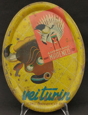 AMERICANO MARENCO VEITURIN  -VASSOIO LATTA PUBBLICITARIO - ANNI '50/60