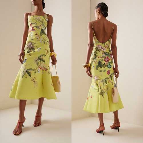Abito midi svasato floreale - , e