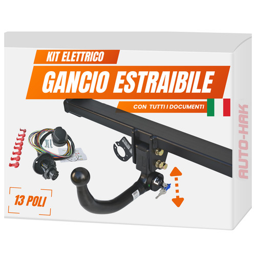 Gancio traino estraibile