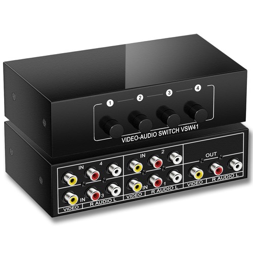 Flyroadup rca switch in - av, 4