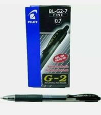 12 penne gel Pilot G2 07 Black Fine Retraibile  Inchiostro Sfera 0.7mm