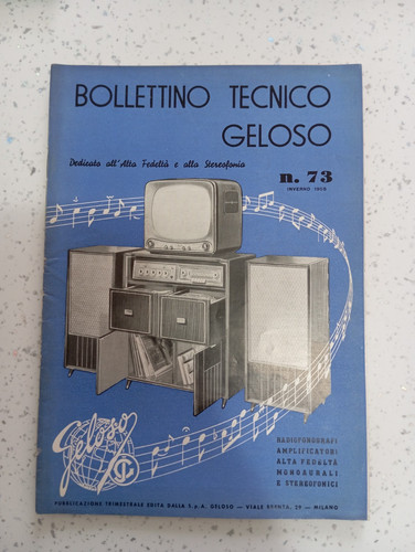 Bollettino tecnico geloso - bollettino,
