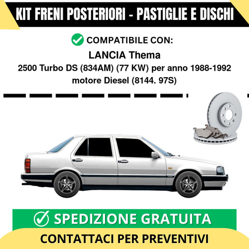 Kit freni posteriori per - kit,