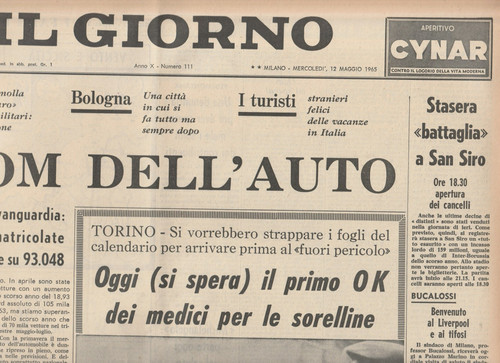 1965 coppa europea - 1965, semifinale