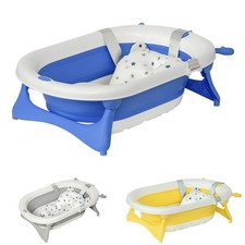 HOMCOM Vaschetta Bagnetto Pieghevole con Indicatore Temperatura e Cuscino