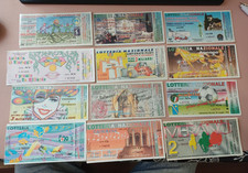 LOTTO 26 BIGLIETTI LOTTERIA NAZIONALE ANNI 80 90 CON TAGLIANDO