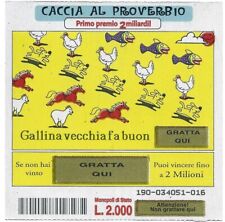 GRATTA E VINCI PROVERBI L-692