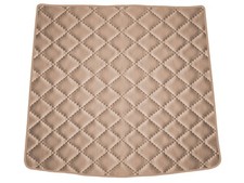 Beige Scuro EcoPelle Trapuntata Tappeto bagagliaio per Skoda Fabia III NJ SW GB