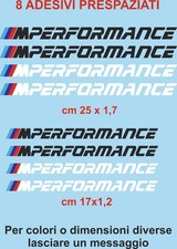 adesivi BMW Performance vinile prespaziati  8 pz  per auto moto caschi