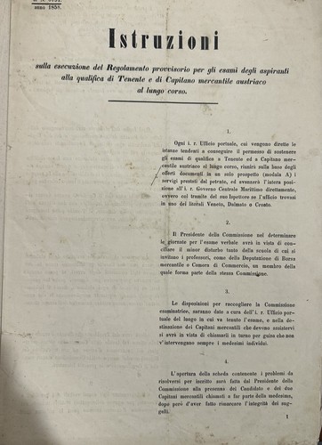 Antico avviso istruzioni esami - avviso,