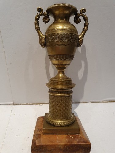 Antico vaso bronzo dorato - in,