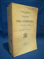 Luigi Chiala, Pagine di storia contemporanea dal 1858 al 1892. 3 Vol. Completo