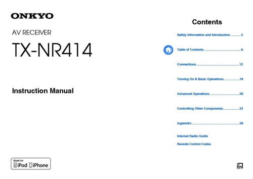 Onkyo nr414 sintonizzatore - onkyo, tx-nr414