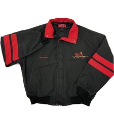 Cappotto vintage anni 80 90 swingster uomo WINSTON RACING pit crew racer giacca HOT ROD XL