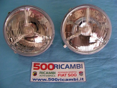 Fiat 500 epoca coppia - coppia, fari
