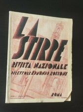 LA STIRPE RIVISTA NAZIONALE ROSSONI 1932 SANTA BALBINA CASTELLAMMARE DI STABIA