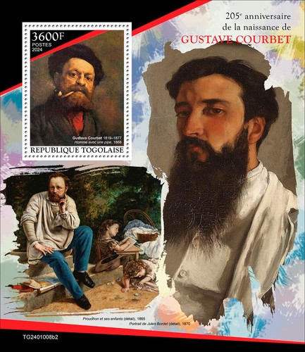 Francobolli gustave courbet - gustave,