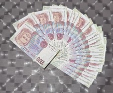 Lotto di 19 Banconote da 1000