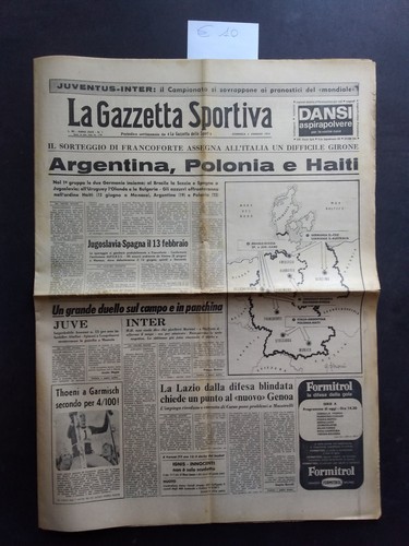 Gazzetta sportiva gen 1974 - sportiva,