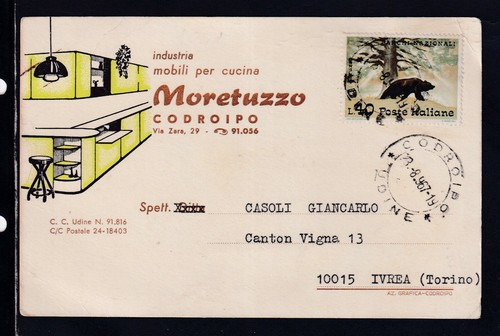 Cartolina commerciale codroipo - cartolina,