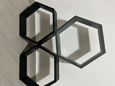 Mensola Parete Moderna Design Zig Zag Mensole Muro Scaffale 3 Ripiani Bianco