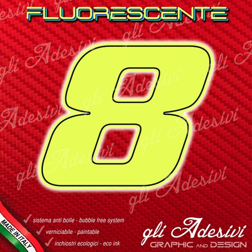 Adesivo stickers numero - adesivo, 8