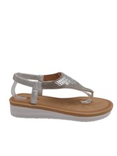 STILL CALZATURA DONNA INFRADITO SANDALO GIOIELLO STRASS COMODO CINTURINO ELAS...