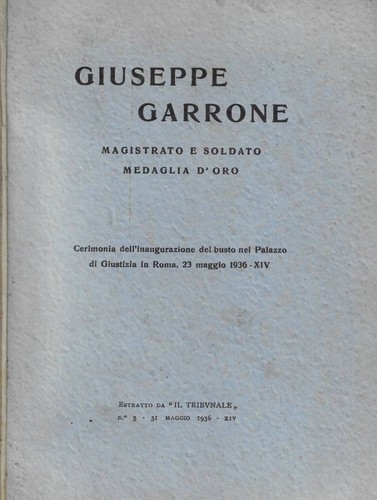 Giuseppe garrone magistrato - magistrato, e