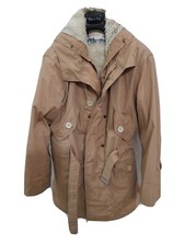 Tonker giubbotto parka jacket cappotto coat uomo men tg 46 vintage beige 80s 