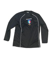 MAGLIA ARBITRO DIADORA Riscaldamento FIGC AIA SHIRT ITALIAN REFEREE SIZE M NERA