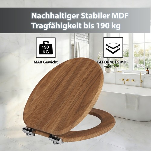 Sedile legno sainos con - wc,