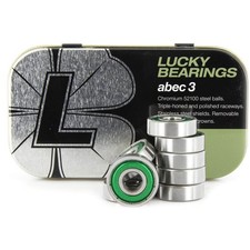 Lucky Skate Bearings 8mm Skateboard Bearings - ABEC 3