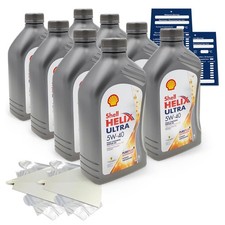 8 litri olio motore originale Shell Helix Ultra Diesel 5W40 5011987031791 226.5 229.5