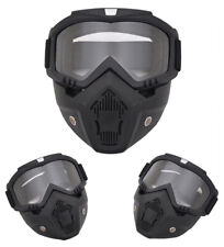 Maschera protettiva modulare occhiale con parabocca per sci softair paintball