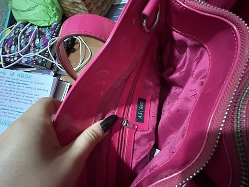 Borsa armani vernice fucsia - in,