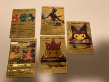 Lotto 5 Carte Pokemon Gold - Vedi Foto