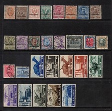 Colonie Italiane Eritrea 1895/1933 -  Lotto di n. 28 valori linguellati/usati