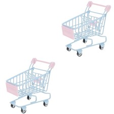  Set 2 Piccoli Trolley Spesa