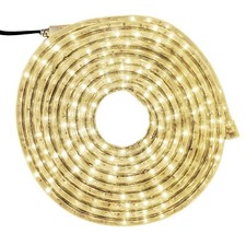 STRISCIA LUCE ESTERNI Esterni LED BIANCO (10MT) Tubo Luminoso Impermeabile Natal