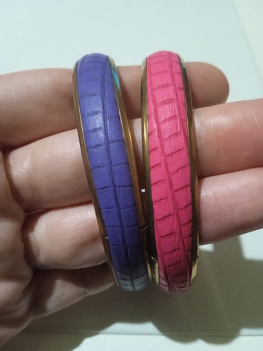 Bracciale doppio rigido rosa - , e