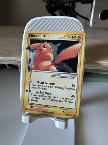 Pikachu gold star 104 carta - star, [carta